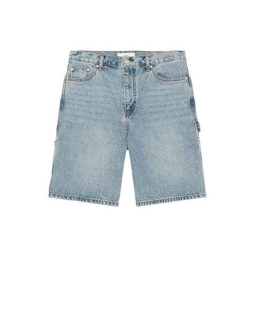 DUNST Blue Classic Carpenter Denim Shorts for men