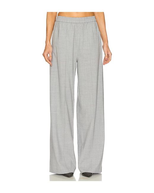 Courtney Zheng Gray Elastische Hose