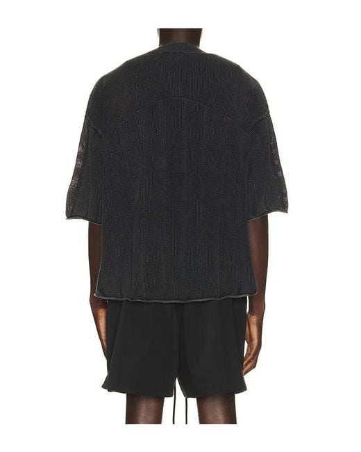 Represent Black Knitted Varsity Jersey for men