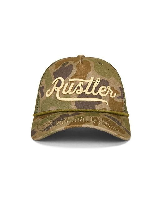 Rustler Hat Co. Natural Camo Trucker Hat for men
