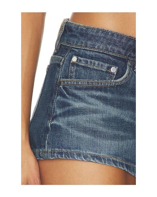EB DENIM Blue Portman Low Rise Short
