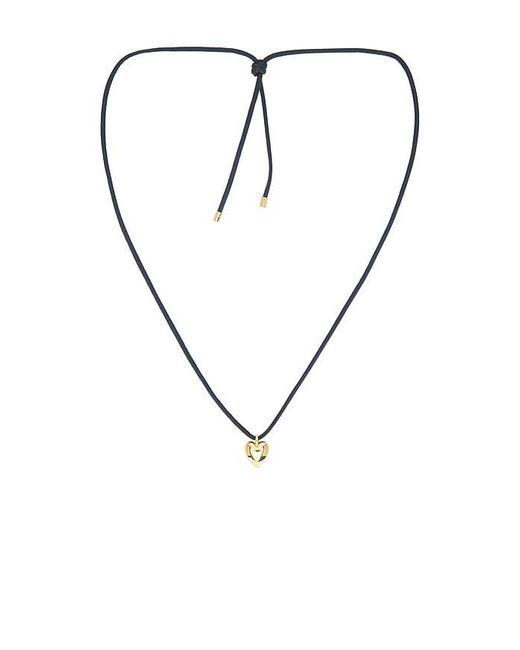 Jennifer Fisher Metallic Puffy Heart Adjustable Choker Necklace