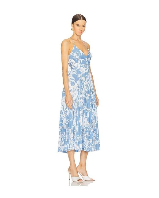 Astr Blue Midi-Kleid Dress