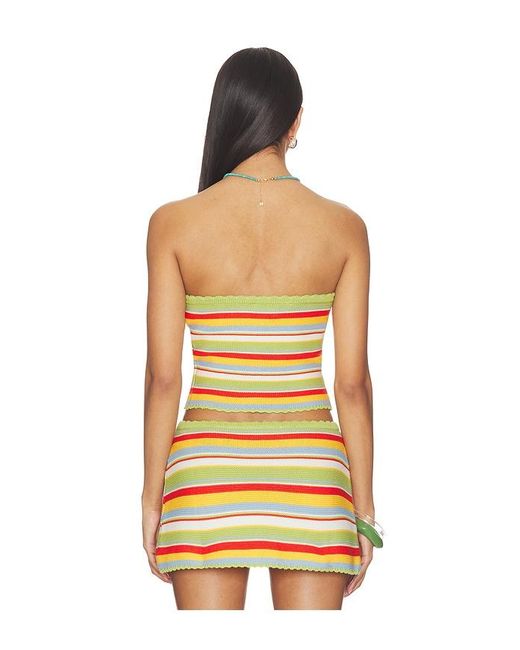 Solid & Striped Orange The Celeste Tube Top