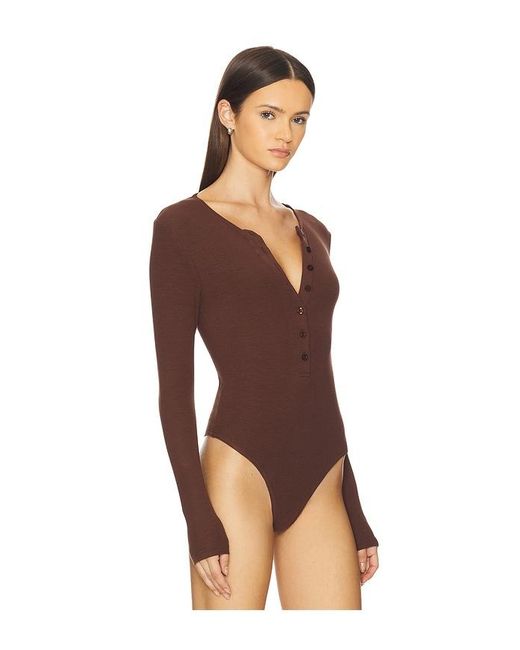 SNDY'S Blue Henley Bodysuit
