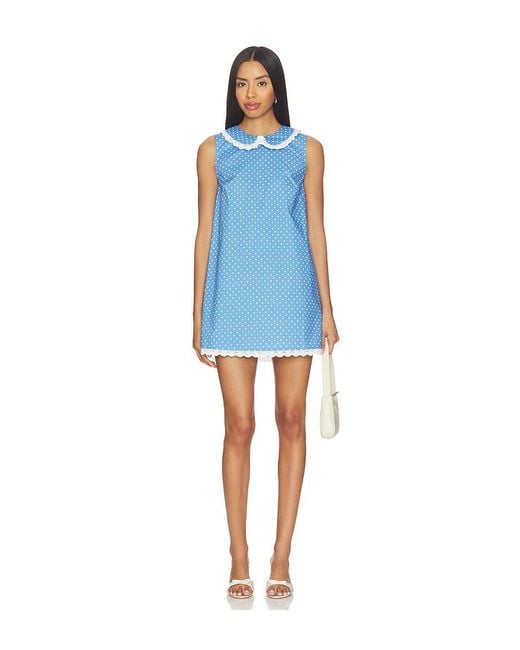 Vestido Juliette En Color Azul Talla (También En Xs, S, Xl) Caroline Constas de color Blue