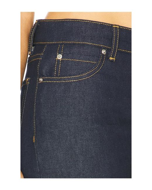 GRLFRND Blue Graham Low Rise Straight Cuffed