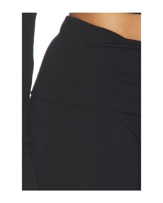 ÉTERNE Blue Foldover Flare Pant