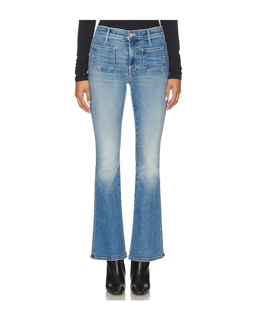 Mother Blue The Patch Pocket Weekend Jeans