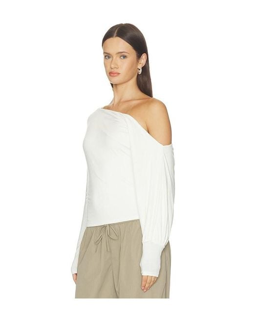 ALL THE WAYS White Matilda Top