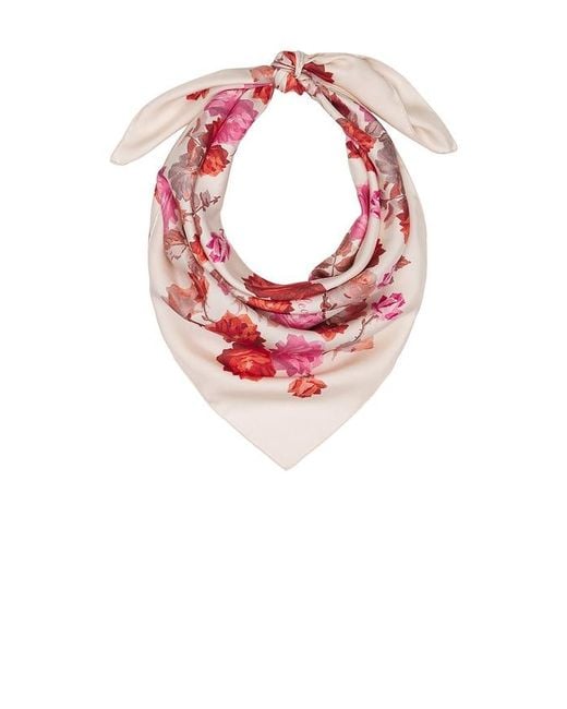 FRAME Pink X Alexandra Leclerc The Lucky Silk Scarf