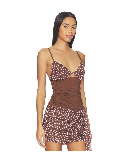 Lovers + Friends Red Judith Top