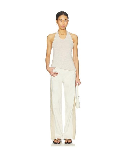 Rag & Bone White Logan Spliced Wide