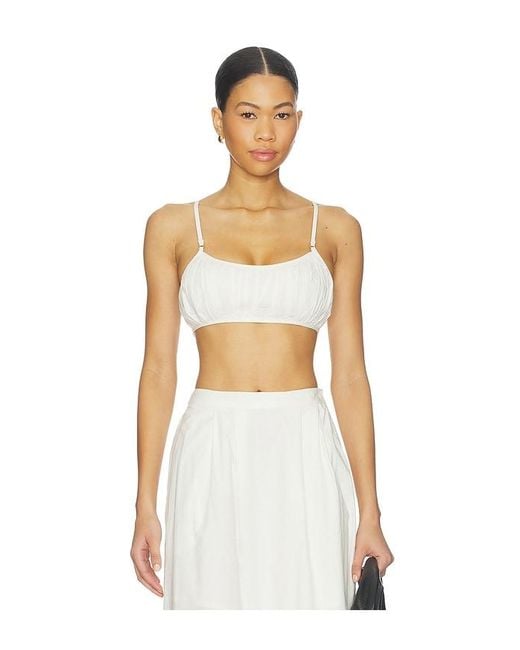LSPACE White Manon Top