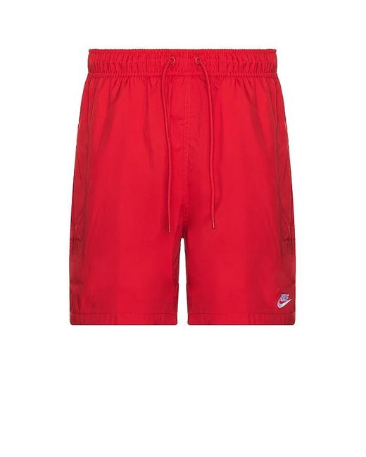 Nike Red Woven Flow Shorts for men