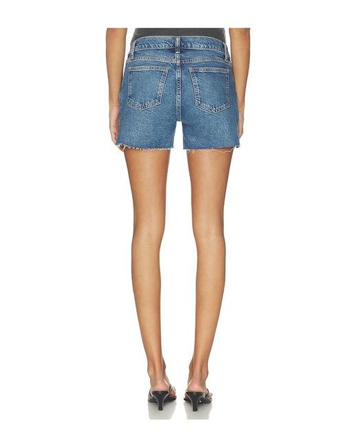 HATCH Blue The Cutoff Maternity Short