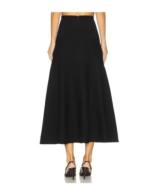 Karina Grimaldi Black Krystina Long Skirt