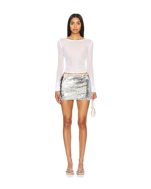 superdown White X Bridget Roselani Mini Skirt