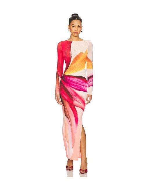 AFRM Pink X Revolve Phyll Spring Lotus Dress