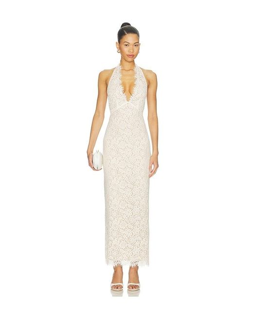 Lovers + Friends White Hilly Midi Dress
