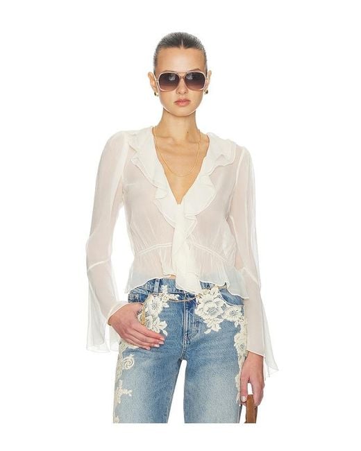 Tularosa Blue Isola Blouse