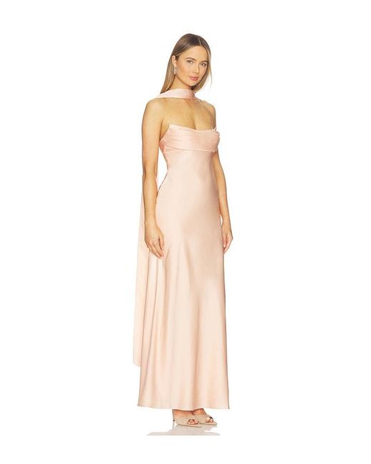 Runaway the Label White Madeleine Strapless Maxi Dress