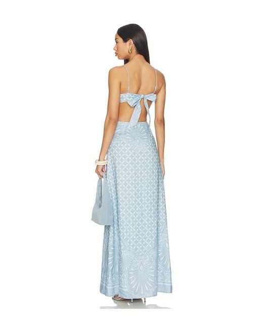 Shani Shemer Blue Maya Maxi Dress