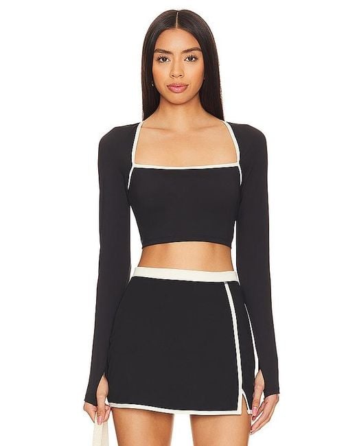 LSPACE Black Campbell Top