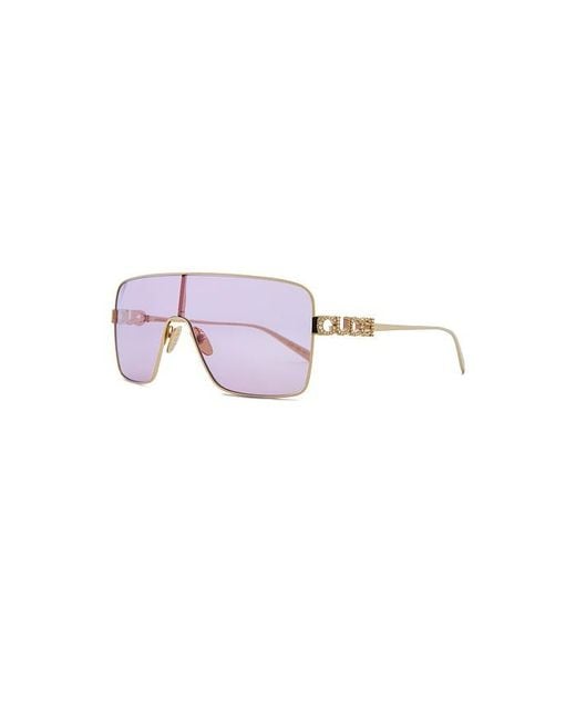 Gucci Purple Mask Sunglasses