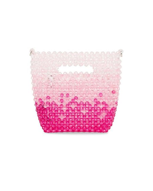 Olga Berg Pink Tilda Beaded Grab Bag