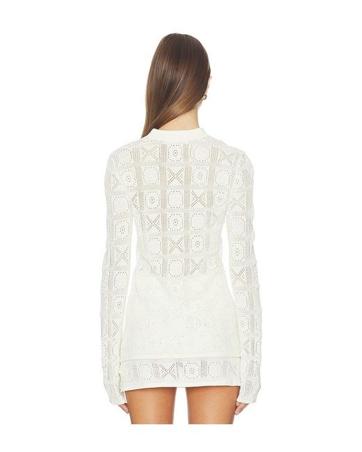 Stone Cold Fox White X Revolve Adari Pointelle Cardigan
