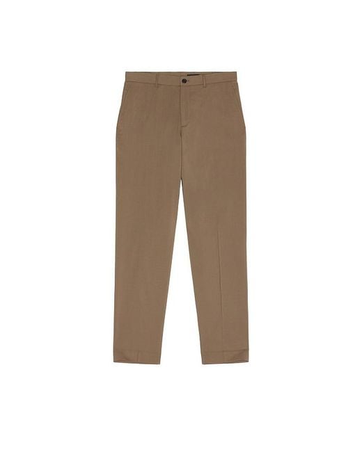 Theory Brown Motion Wool Curtis Pant for men