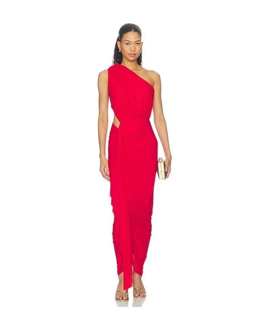 superdown Red Juliet Midi Dress