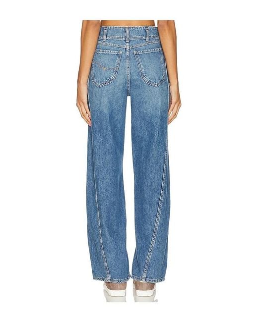 Free People Blue X We The Free Aster Straight Leg Jeans
