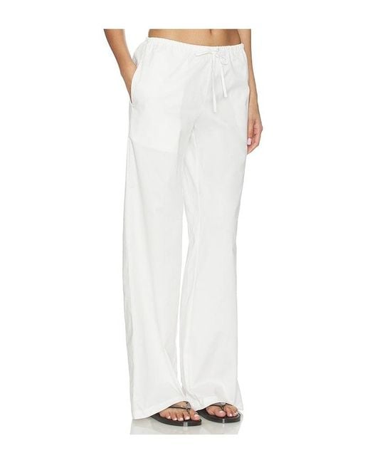 ALL THE WAYS White Lyndzi Drawstring Pant