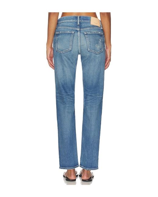 Moussy Blue Bridgeville Slim Straight Jeans