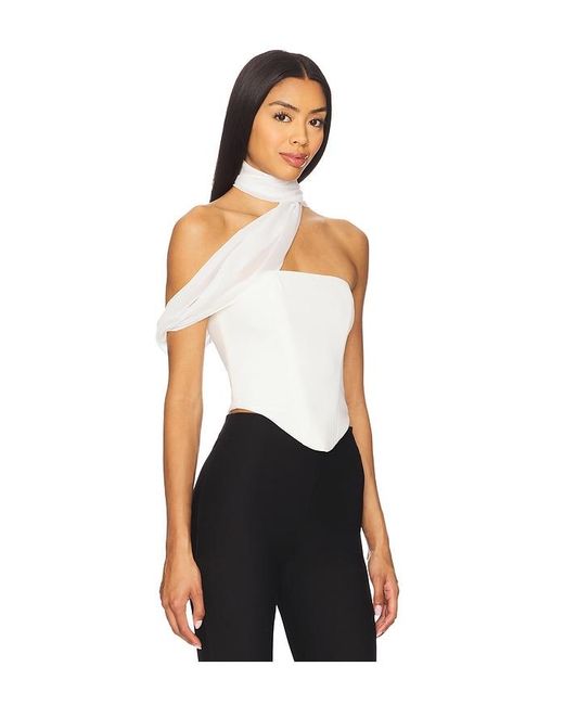 For Love & Lemons White Capri Top