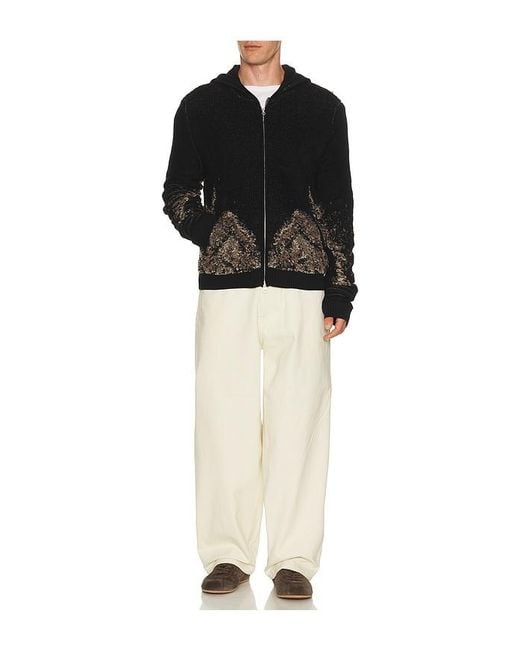 Isa Boulder Black Loopfront Hoodie for men