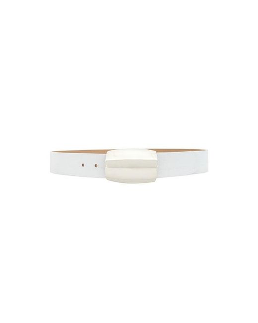 L'Agence White Milou Domed Belt