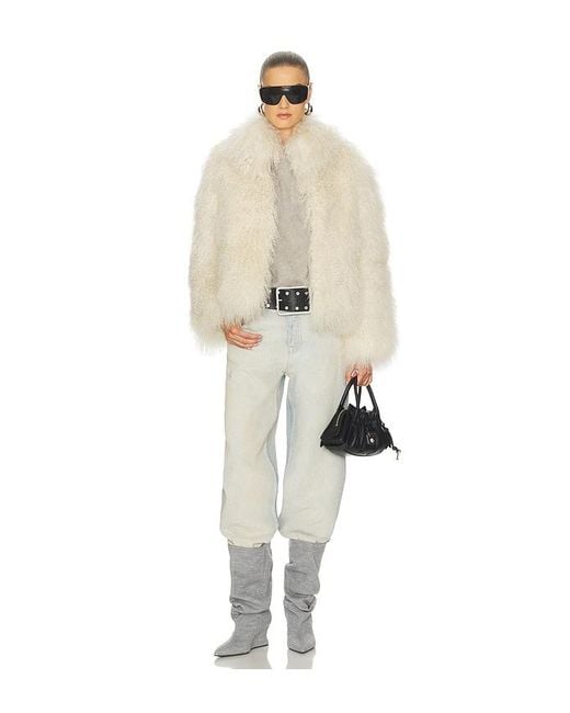 Lamarque Natural Bianca Fur Jacket