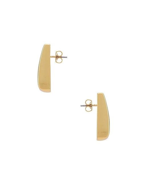 Heaven Mayhem White Ribbed Earrings