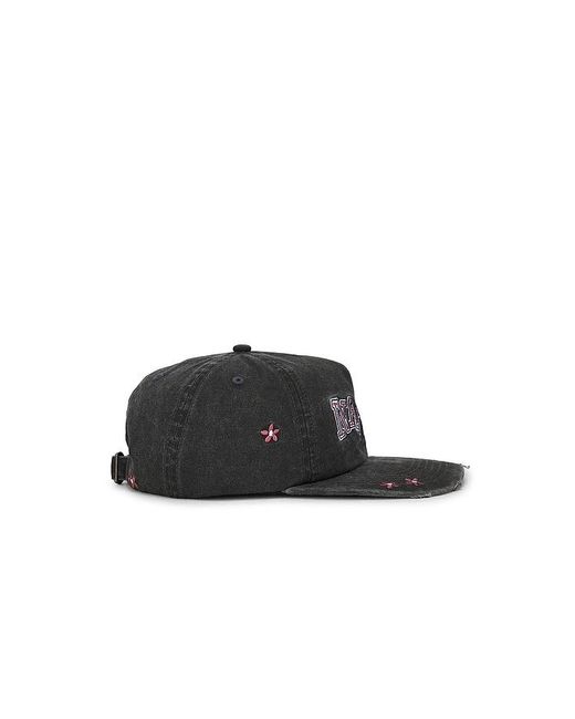 NAHMIAS Black Flower Groms Dad Cap for men
