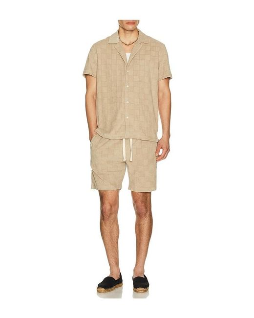 Rails Natural Maverick Camp Collared Shirt for men