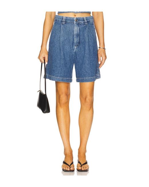 Hepburn High Rise Short En Color Azul Talla (También En 24, 25, 26, 27, 28, 29, 30, 31, 32) DL1961 de color Blue