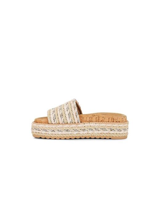 Steve Madden White Beller Slide