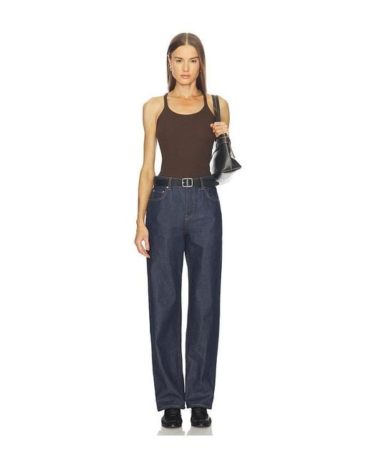 GRLFRND Blue Slim Racer Tank