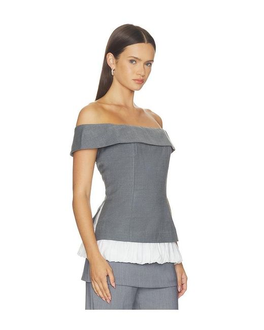 Maude Club White Ivy Top