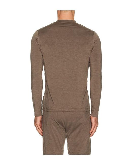 White/space Brown Graphene Crew Neck T-Shirt for men