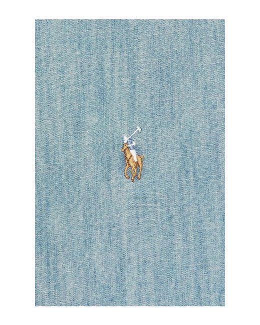 Polo Ralph Lauren Blue Denim & Chambray Sport Shirt for men