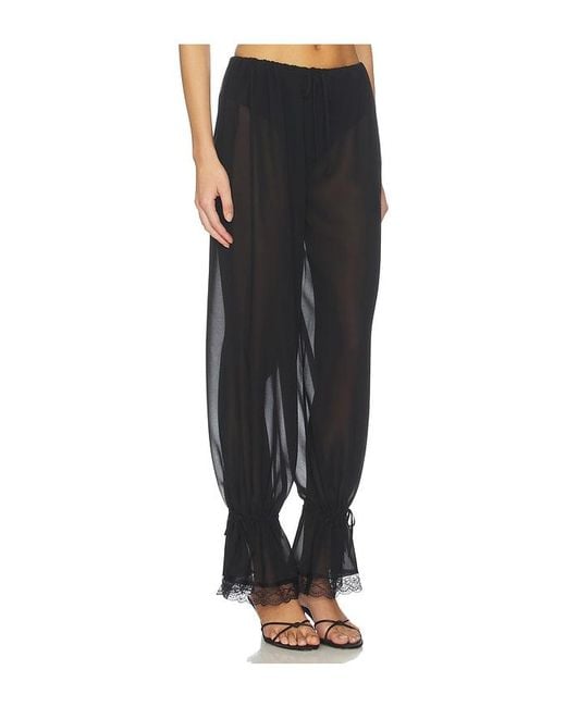 superdown Black Nara Sheer Balloon Pant